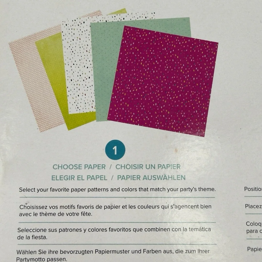 We R Memory Keepers DIY Party Punch Board 660555 Paper Crafts New